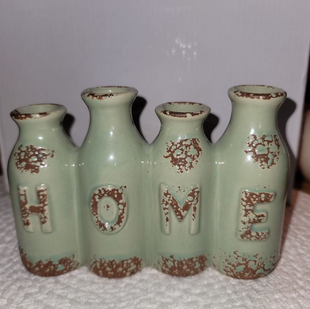 Green vase